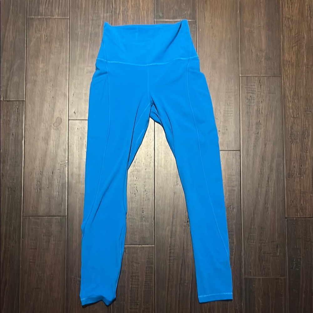 Vibrant Blue High-Waisted Leggings